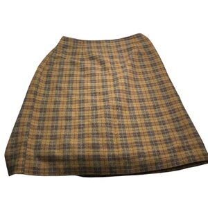 Vintage Wool Blend tartan plaid Skirt Cleo petites size 10